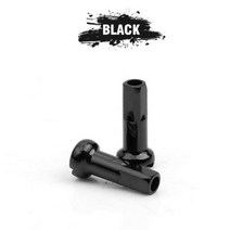 디스크휠 픽시휠 자전거스포크 10 pcs 알루미늄 14mm 자전거 쐐기 모자 초경량 MTB 도로 림 스포크 커버 14G/2mm 사이클링 마운틴 액세서리, 블랙입니다.