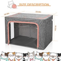 강아지산소방 애완 동물 분무 둥지 고양이 개 산소 흡입 전용 접이식 ICU 케이지, 1.B