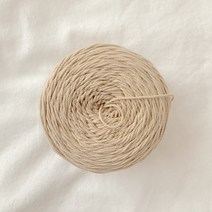 마카롱 코튼100%면사 소분실 여름뜨개가방실 플리츠파우치실, 베이지