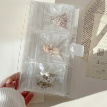 이어리아 악세사리 변색방지/ 투명 귀걸이북 + 폴리백 세트, 귀걸이북 84칸 + 폴리백(30개)세트
