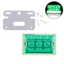 트럭 led 12v-36v 마커 표시등 정리 램프 방수 보조 램프 자동차 허리 조명 플래시 트레일러 캐러밴, 초록, 12v