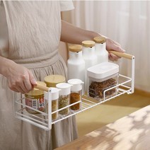 밀다 철재 주방 양념 선반 3단