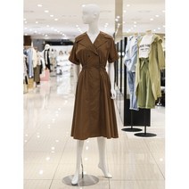 ab.f.z [ab.f.z] 허리밴딩더블버튼카라원피스 (KSW5QO33G)