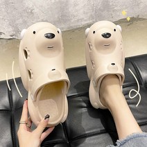 곰 구멍 여름 두꺼운 미끄럼 방지 비치 샌들 슬리퍼