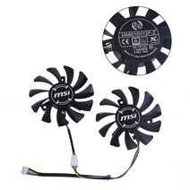 2PCS 그래픽 카드 냉각 팬 12V 75mm MSI GTX660 GTX670 GTX680 GPU 팬