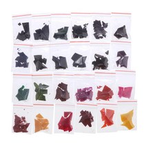 shangren 48g/24색 - DIY 소이왁스 오일 착색 안료용 캔들 왁스 염료 칩, 0.3-1CM, 설명한대로, 여러 가지 색상