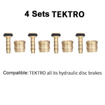 MTB 자전거 유압 디스크 브레이크 니들 올리브 연결 인서트Shimano BH90 BH59 SRAM MAGURA TEKTRO 자전거 브레이크 호스 피팅, 05 4 Sets TEKTRO