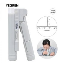 전자현미경 SEM 고배율 디지털 마이크로스코프 휴대용 포켓 현미경 40X 80X 100X 150X 흰색 미니 돋보기 독서 규모 접이식 돋보기 루페 LED 조명, WHITE