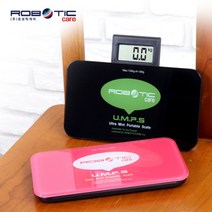 로보틱케어 디지털 미니 체중계 슬라이드 방식 RCS-801, 단품, COLOR:블랙