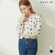 [머스트비] 여성 라운드넥 블라우스