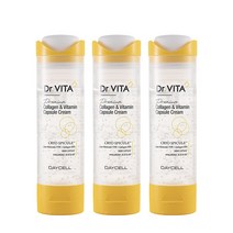 [5일 개선 임상완료] 닥터비타 주름개선 기미잡는 프리미엄 인체 콜라겐 900 000 PPM 비타민 C 캡슐 크림, 3개, 50ml