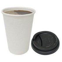 원타임팩 테이크아웃 종이컵 472ml + 뚜껑 세트, 100개, 1세트