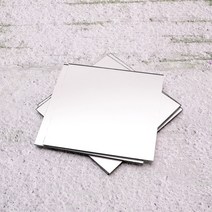 가죽공예 - DIY용 사각 거울 *5개 한세트* 100mm*100mm, 사각거울, 5개