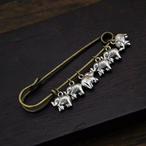 빈티지브로치 크리스탈 클래식 풍마 에스닉 옥단 옷핀