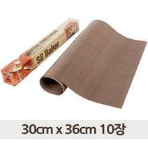 테프론 베이킹 시트 브라운 30cm x 36cm 10장 빵판