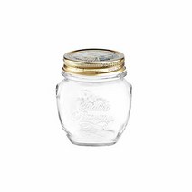 보르미올리 유리병 밀폐용기 과일청 우유 잼병 300ml, 250ml 1P