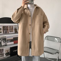 남자 반코트 가을 재킷 빅사이즈 아우터 커플 베이지 코트 간절기 바람막이 코트 자켓 더플 키작은 하객룩