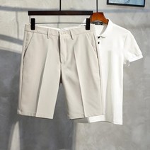 MOHEGIA 캐주얼 남성 바지 남성용 여름 얇은 아이스 실크 정장 반바지 남성용 느슨한 바지 남성용