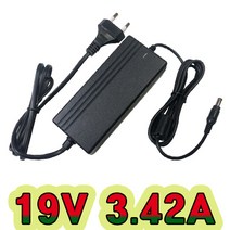 순흥전기 어댑터 19V 어댑터 시리즈 19V 3.16A ~ 4.74A 까지 생산 아답터 직류전원장치, 19V 3.42A 전원선일체형
