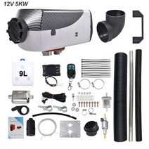 무시동 에어컨 히터 캠핑 5000w 자동차 주차 lcd 공기 디젤 트럭캠퍼 밴보트버스 용 12v24v 저소음 공기 디젤, 5kw 12v