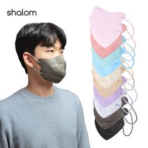 샬롬 새부리형 컬러 패션 마스크 5매입 (10컬러), Pink
