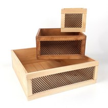 메시 빈티지 우드 박스 사과 나무 10t8, 14.직사각상자-기본형37x26x7.5cm