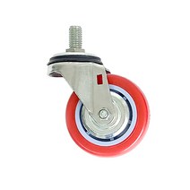 우레탄 4인치 볼트 회전 바퀴 캐스터 경량 운반 PVC