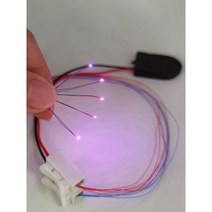 사전 유선 0402 Smd led 3v 10 색 30cm 연결 와이어 취미 키트 철도철도스타십건담 조명 5 개 279521, 0402rose