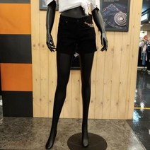 잠뱅이 [초특가상품]여성 쫀쫀스판 얇은 블랙 3부 여름 반바지[사이즈 24부터32까지]