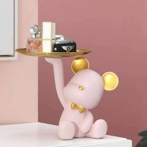 앵그리 브릭베어 열쇠 수납 트레이 보관함 차키 소품 현관 매장 카운터 명함, 그린