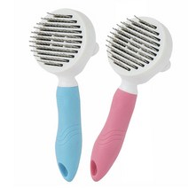 펫 애견 강아지 포메리안 비숑 빗 애견브러쉬 털관리, 핑크, 가는바늘