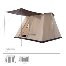 spring tent for 4 people 럭셔리 가족 캠핑 텐트 옥스포드 천 릿지 텐트 접이식 텐트 손 위로 텐트 아름다운 구축, 카키색 옷감