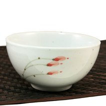 단고재 백자 목련 공기 / 밥그릇 밥공기 도자기공기 전통도자기, 백자 목련 문양