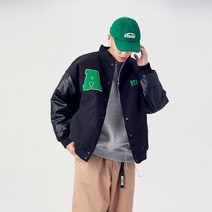 스타디움 겨울야구점퍼 바시티자켓 야잠 대학교과잠바 도빠 남자돗바 여성 가죽 남녀공용 빅사이즈
