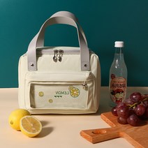 보온보냉 캐릭터 아이스백 6L 도시락 피크닉 캠핑 가방 휴대용 쿨러 미니백, 아이스백(병아리)