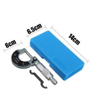 외부 마이크로 미터 캘리퍼 정밀 게이지 0-25mm 0.01mm 버니어 캘리퍼스 메트릭 정확한 측정 도구