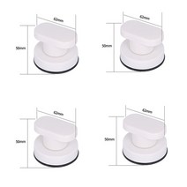 계단난간대 계단손잡이 안전난간대 미끄럼 방지 손잡이 드릴링 샤워 손잡이는 욕실 냉장고 손잡이의 안전을 위해 흡입 컵으로 안전한 그립을 제공합니다., 4 개 흰색
