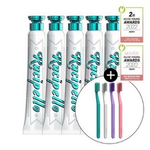 [단독기획] 루치펠로 미스틱포레스트 치약 (100g*5+칫솔 4종 증정), 미스틱 포레스트 치약 5입