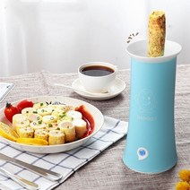달걀찜기 스텐 계란 에그 쿠커 220 전기 가정용 전기 자동 상승 계란 롤 메이커 요리 도구 계란 컵 오믈렛 마스터 소시지 기계, 파란색, 유럽 ​​연합