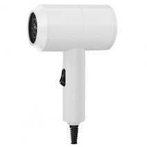 휴대용 미니 헤어 드라이어 2 기어 온도 조절 대형 공기 볼륨 블로우 건조기 컴팩트 크리에이티브 노즐, 01 WHITE_01 미국