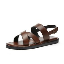 엘칸토 인텐스 남성 소가죽 크러스트 샌들 2cm LCMW54I126