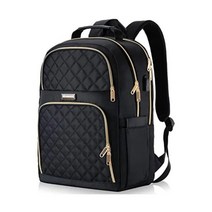 Kuosdaz 여성용 여행용 노트북 백팩 USB 충전 포트가 있는 15.6인치 스타일리시한 업무용 백팩 지갑 방수 도난 방지 교사 학생용 책가방 학교 대학 비즈니스용 데이