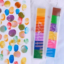 스템프 잉크패드 유아 물감놀이 엄마표미술 어린이집선물 답례품 아기 도장 돌잔치, 스템프잉크패드_B