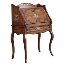 엔틱뷰로데스크 콘솔장 우드 럭셔리 작업대 1인 복고