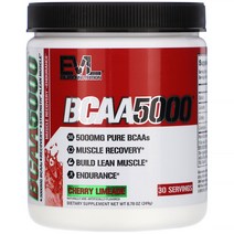 EVLution Nutrition 분지쇄아미노산 BCAA 5000 체리 라임에이드 8.78 oz (249 g)
