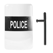 경찰 방패 투명 시야 시위 진압 서바이벌 경호원 전술, 투명 쉴드(44x27.5cm)