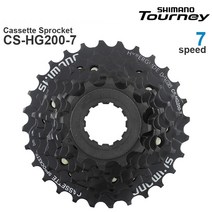 자전거 프리휠 시마노 TOURNEY 7 단 MTB 카세트 스프로킷 CS-HG200-7 HYPERGLIDE 12-28T 12-32T Original Parts, 01 12-28T