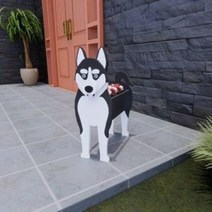 베란다 화분걸이 화분 1pcs 조립 가능한 개 꽃 냄비 여러 애완 동물 개 품종 정원, 스타일 10, 27cm