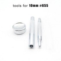 불박기 가죽 공예 불박 도장 기계 제작 인쇄 25 세트 10 12.5 15mm #633 655 831 201 금속 재봉 프레스 패스너 스냅 버튼 포퍼 가방 의류 재킷 코트 수리 도, tools for 10mm 655
