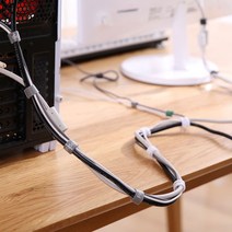 호쿠호니 끈적임없는테이프 자국안남는 자국없는 접착식벨크로 찍찍이, 검정색